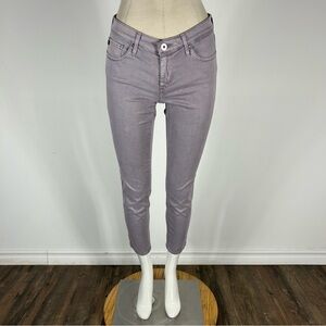 💕 Ag Adriano Goldschmied Gray THE STEVIE ANKLE Stim Straight Ankle jeans 27x28
